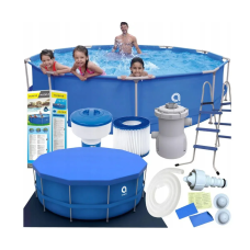 Круглий каркасний басейн Avenli (450 х 90 см), Синій