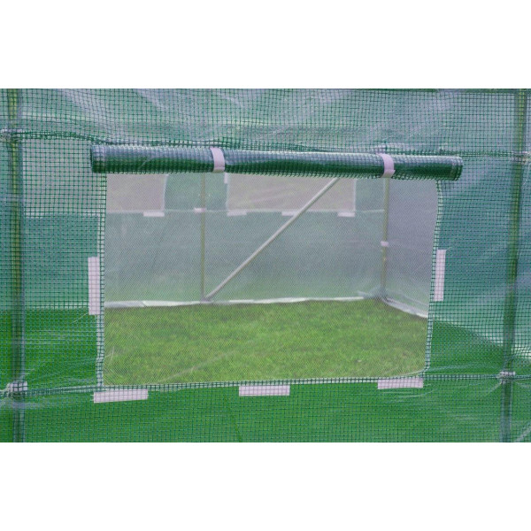 Садова теплиця 24 м² (8 х 3 х 2 м) з вікнами, Польща