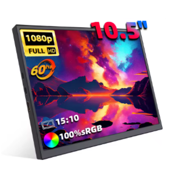 Портативний монітор ZSUS PM10A black 10.5" 1920x1280 60 Гц