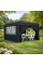 Садовий павільйон / торговий намет / альтанка Gordon (3×3х2,5 м) 4 стіни, з вікнами та захистом UV 50+ (Графітовий)