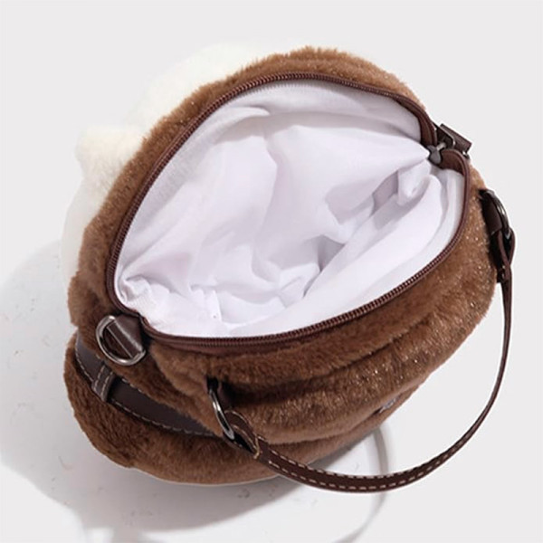 Сумка-игрушка плюшевый кот #068-1 Пушин детская меховая сумочка с котиком