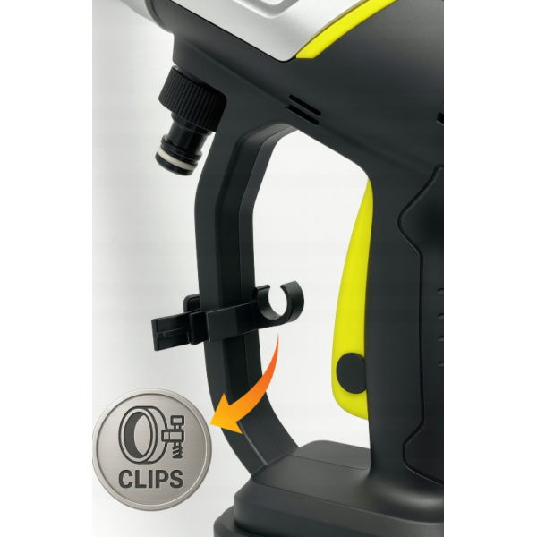 Акумуляторна мийка високого тиску Toolme TM280 PRO BRUSHLESS 450 Вт з алюмінієвою помпою, 2 АКБ 21В, піногенератор (Польща)