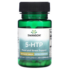 5-НТР екстра сила, 5-HTP, Swanson, 100 мг, 60 капсул