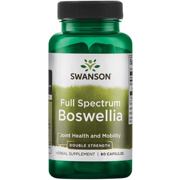 Босвеллія, Full Spectrum Boswellia, Swanson, подвійна сила, 60 капсул (800 мг на капсулу)