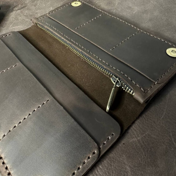 Чоловічий клатч Лонгер коричневий