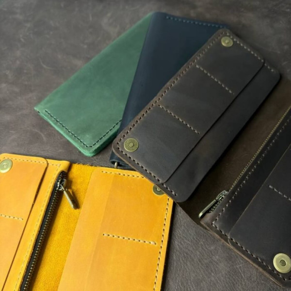 Чоловічий клатч Лонгер коричневий