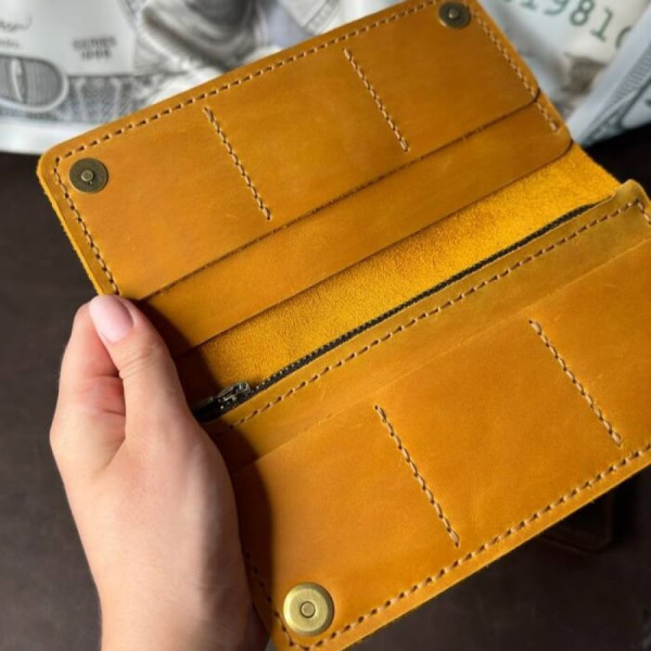 Чоловічий клатч Лонгер рудий