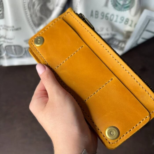 Чоловічий клатч Лонгер рудий