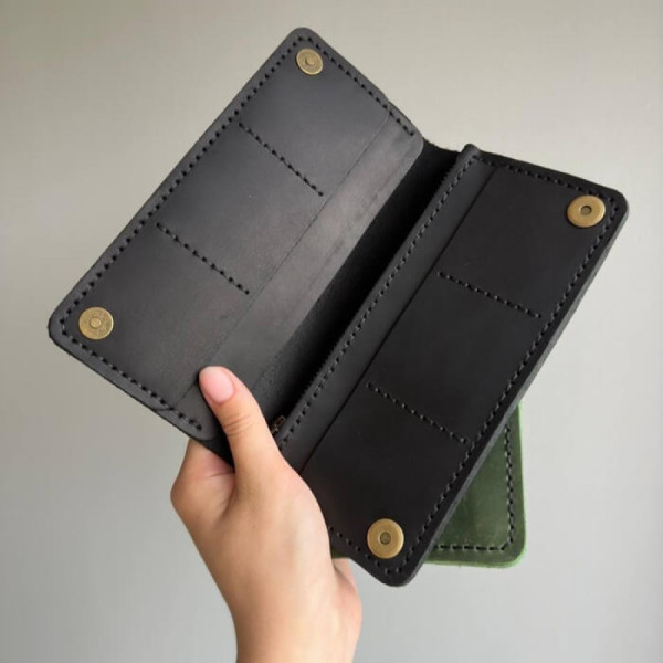 Чоловічий клатч Лонгер зелений