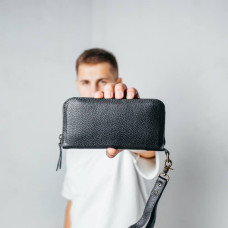 Чоловічий клатч зернистий