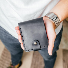 Чоловічий гаманець Біфолд чорний