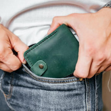 Чоловічий гаманець Біфолд зелений