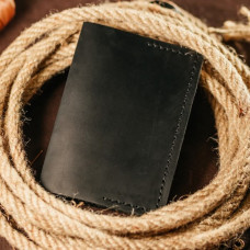 Чоловіча обкладинка на паспорт чорна