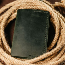 Чоловіча обкладинка на паспорт зелена