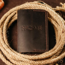 Чоловіча обкладинка на паспорт коричнева Home