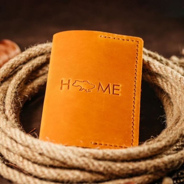 Чоловіча обкладинка на паспорт руда Home