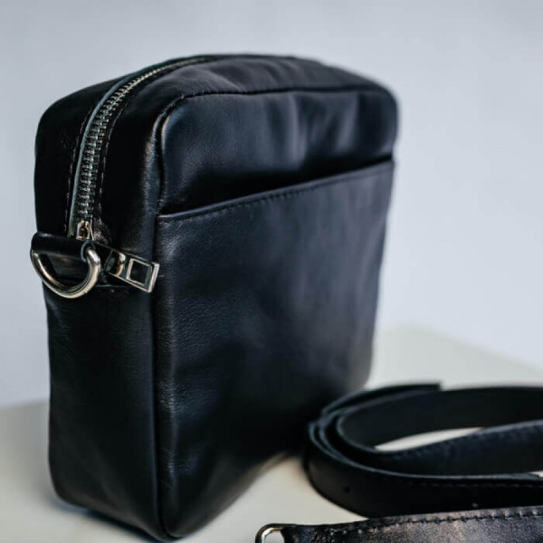 Жіноча сумка Джорджія гладка чорна