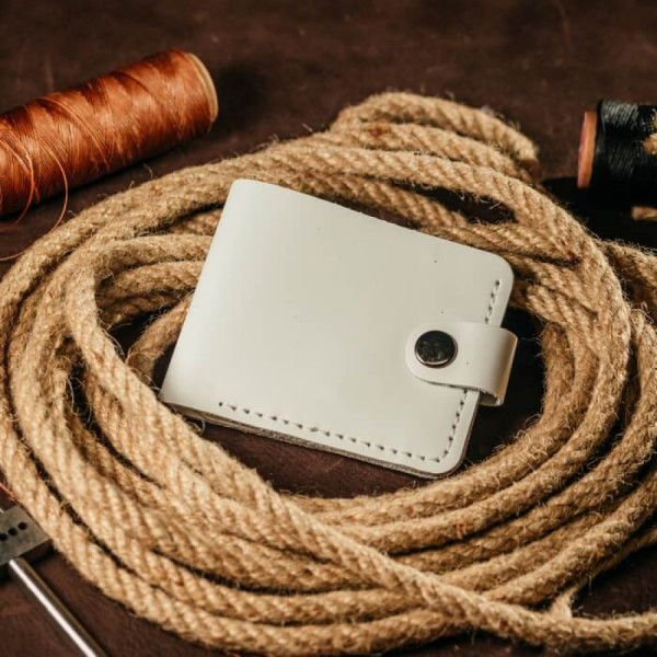 Жіночий набір ЦЕ ВСЕ ТОБІ з сумки Джорджія бежева, гаманця Біфолд та ключниці в білому кольорі