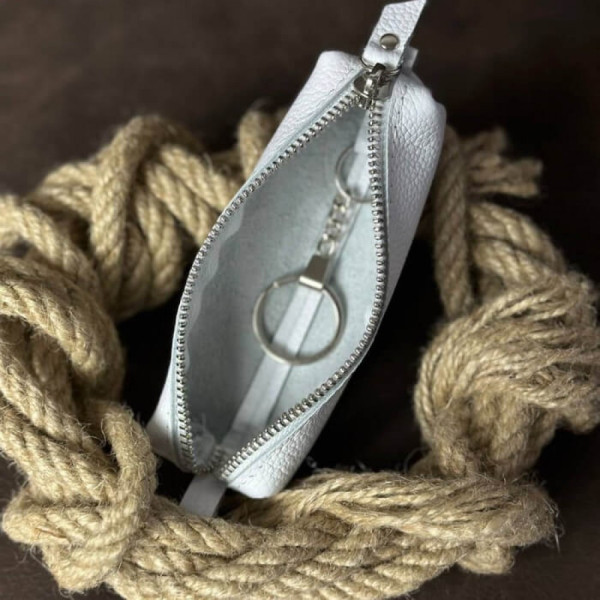 Жіночий набір ЦЕ ВСЕ ТОБІ з сумки Джорджія бежева, гаманця Біфолд та ключниці в білому кольорі