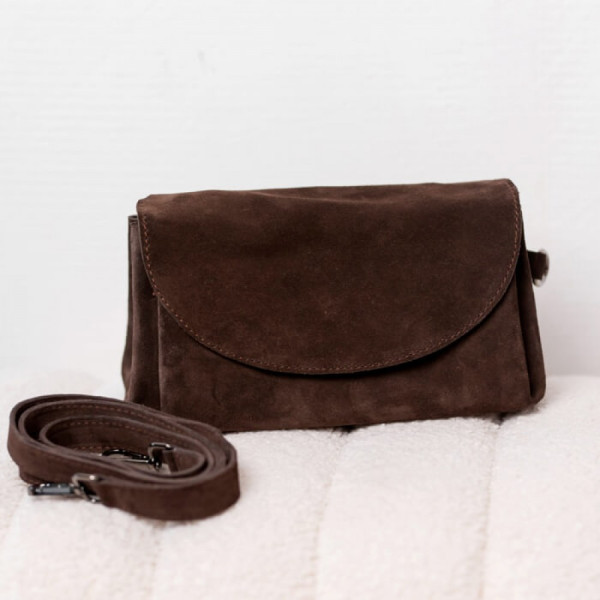 Жіноча сумка замшева Невада коричнева