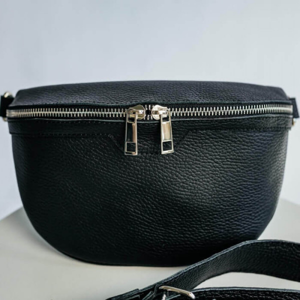 Жіноча сумка на пояс бананка Dallas чорна