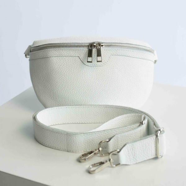 Жіноча сумка на пояс бананка Dallas біла