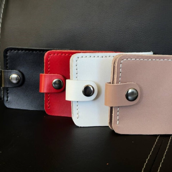 Жіночий рожевий гаманець Біфолд