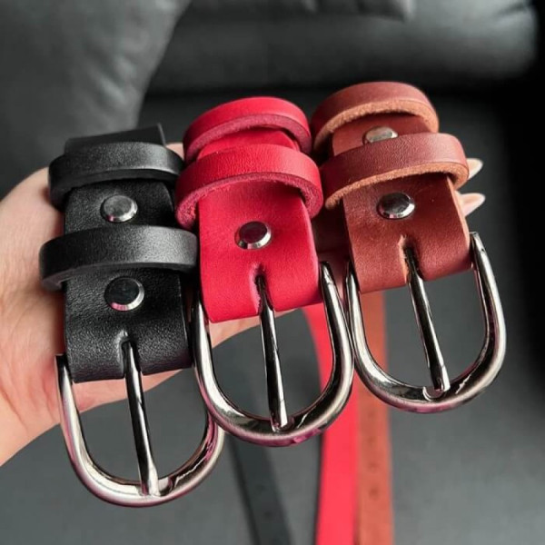 Жіночий ремінь Dakota червоний