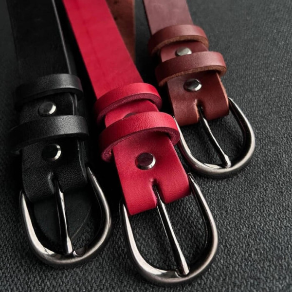 Жіночий ремінь Dakota червоний