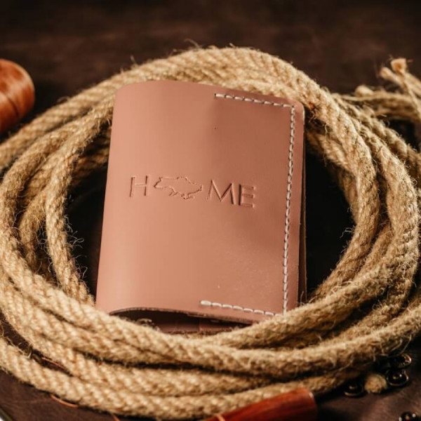 Обкладинка на паспорт жіноча рожева Home