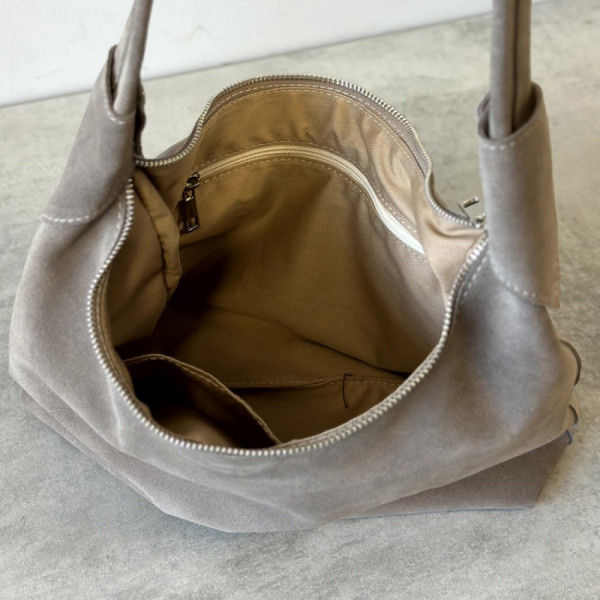 Жіноча сумка замшева Аляска моко