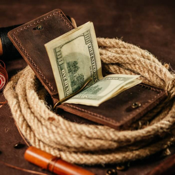 Затискач для грошей коричневий Капітан Америка