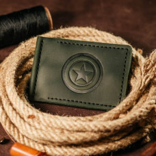 Затискач для грошей зелений Капітан Америка