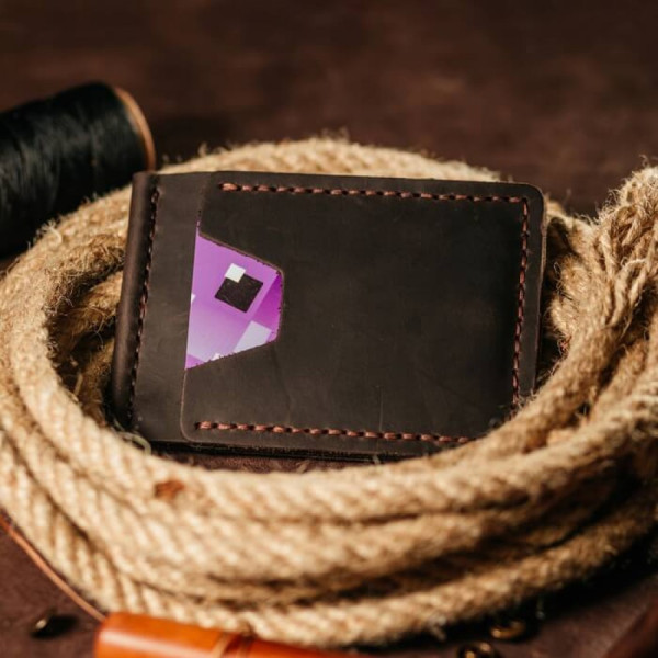 Затискач для грошей коричневий Клон