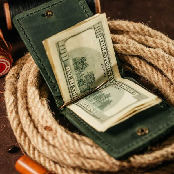 Затискач для грошей зелений Вейдер