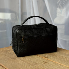 Чоловіча шкіряна сумка через плече Орегон чорна