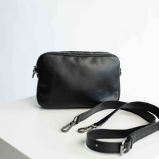 Жіноча сумка Париж чорна гладка