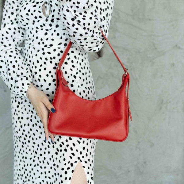 Жіноча сумка Айова червона глянець