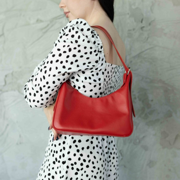 Жіноча сумка Айова червона глянець