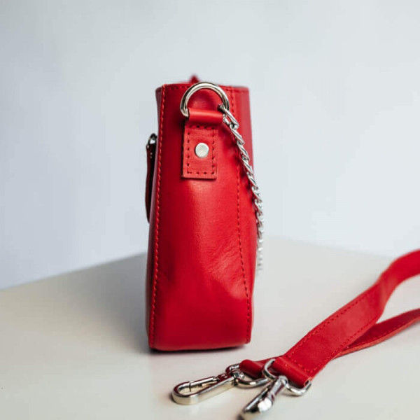 Жіноча сумка Вірджинія червона глянець