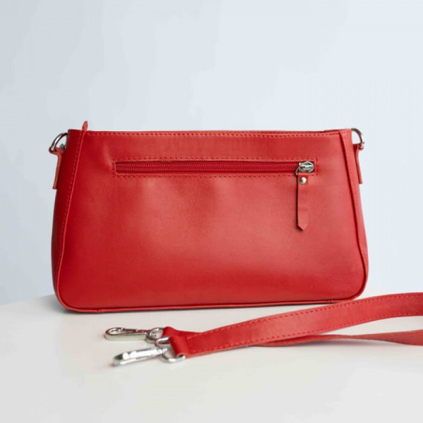 Жіноча сумка Вірджинія червона глянець