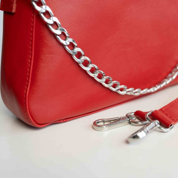 Жіноча сумка Вірджинія червона глянець