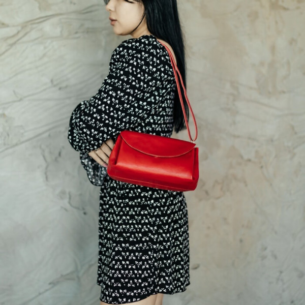 Жіноча сумка Невада червона глянець