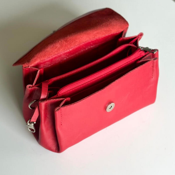 Жіноча сумка Невада червона глянець