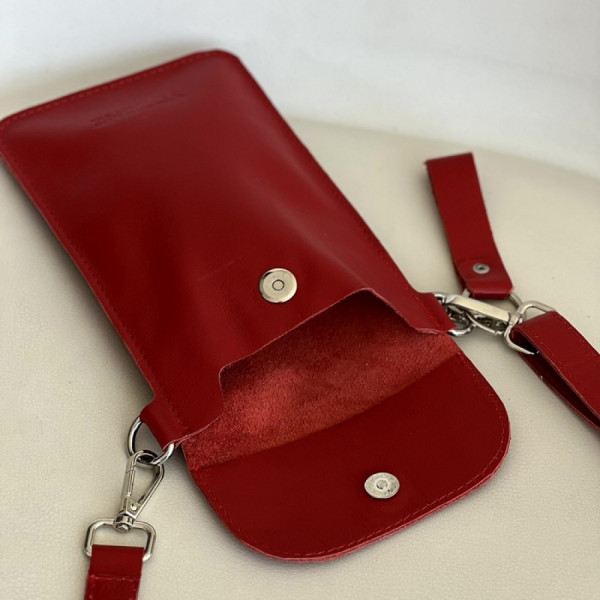 Жіноча сумка Колібрі червона глянець