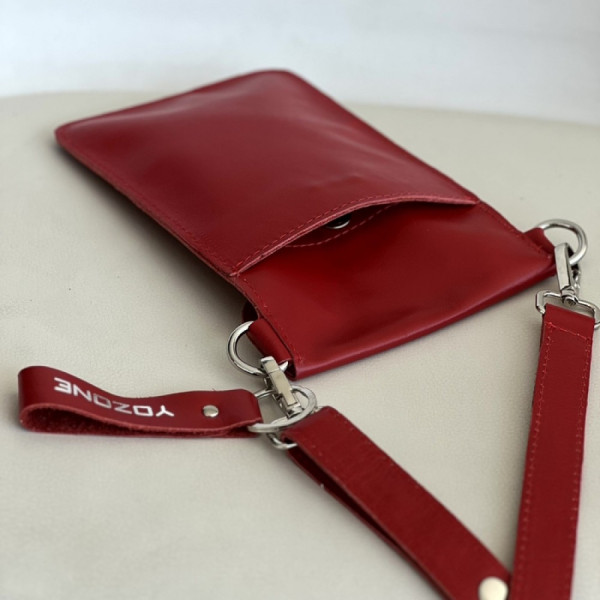 Жіноча сумка Колібрі червона глянець