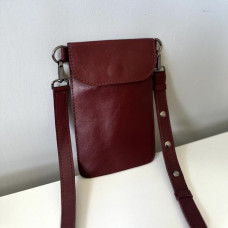 Жіноча сумка Колібрі бургунді глянець