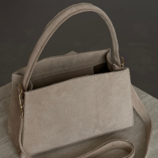 Жіноча сумка замшева Кароліна моко