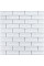 Самоклеюча 3D панель 700х770х5мм Біла цегла смужка срібло (100-5) SW-00000753