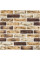 Самоклеюча 3D панель клінкер пісочний 700x700x4мм Клінкер пісочний цегла (415) SW-00000770
